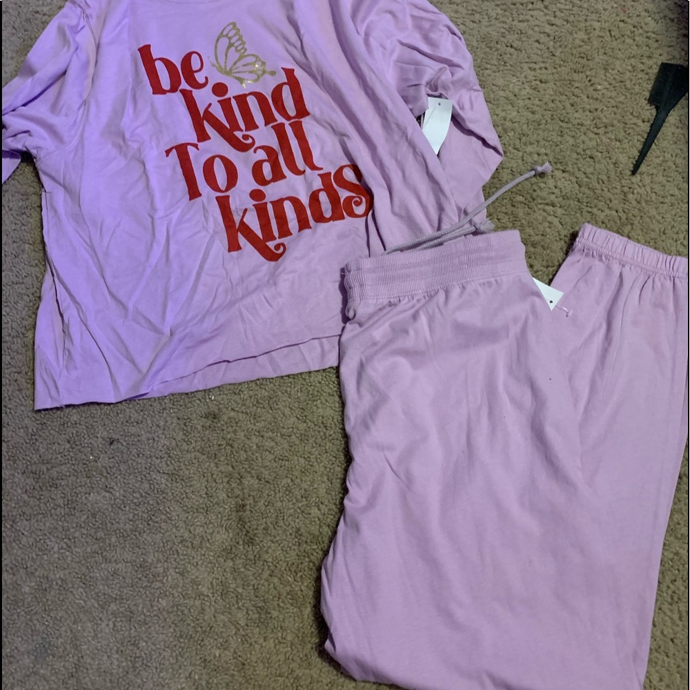 Purple lounge wear set